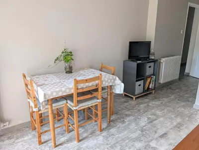 Télévision ou salle de divertissement dans l'établissement Appartement F2 rez-de-jardin