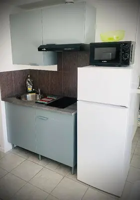 Cuisine ou kitchenette dans l'établissement 15D Vinatier Grange Blanche Bron Essarts