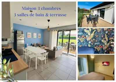 Plan de l'établissement Chez M&S - Maison 3 chambres et 3 salles de bain