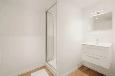 Salle de bains dans l'établissement La Loge du Stade