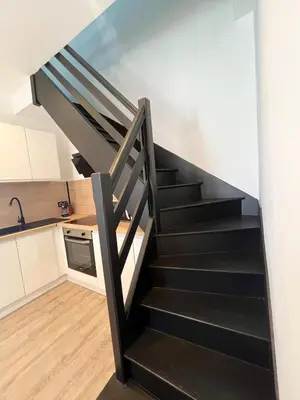 Cuisine ou kitchenette dans l'établissement Duplex avec terrasse à 15 min de Lyon