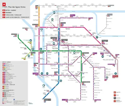 Plan de l'établissement Studio tout équipé à Villeurbanne