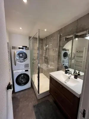 Salle de bains dans l'établissement Beautiful Studio in the Heart of Lyon