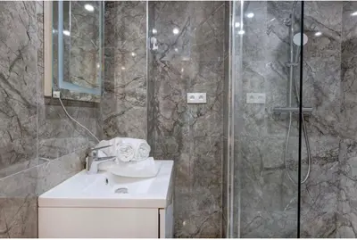 Salle de bains dans l'établissement Appartement - Lyon 6th - Brotteaux