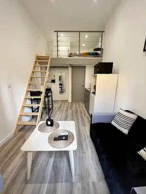 Cuisine ou kitchenette dans l'établissement Appartement proche centre