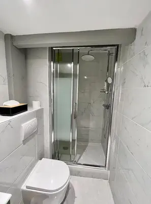 Salle de bains dans l'établissement Appartement proche centre