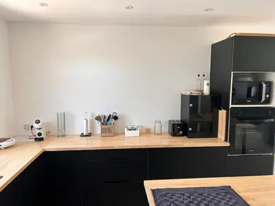 Cuisine ou kitchenette dans l'établissement Maison de Saint-Denis-en-Bugey