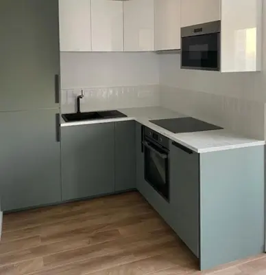Cuisine ou kitchenette dans l'établissement Appartement Parking Metro