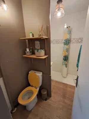 Salle de bains dans l'établissement Maison entière, cours privée, tout à proximité