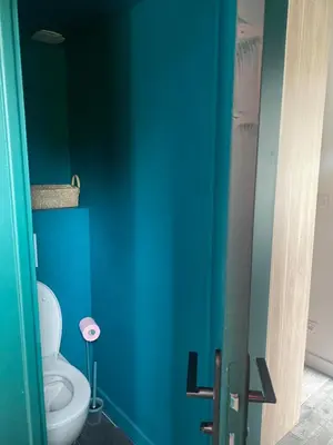 Salle de bains dans l'établissement Chambre dans villa les terrasses