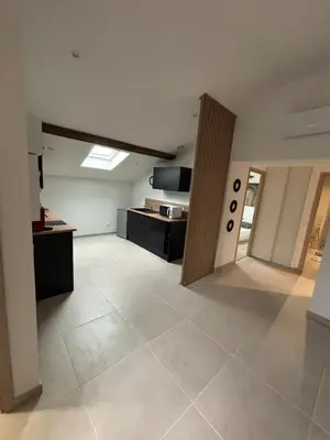 Cuisine ou kitchenette dans l'établissement Appartement moderne rénové et tout équipé