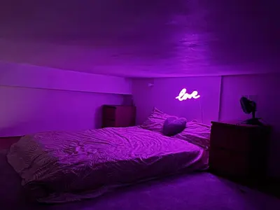 Un ou plusieurs lits dans un hébergement de l'établissement Appartement jacuzzi - Love Room