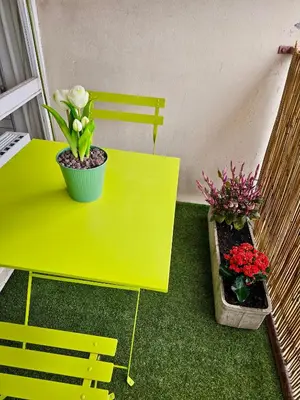 Plan de l'établissement Le Friendly avec Parking - 6 pers - 15 min de Lyon - Balcon