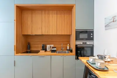 Cuisine ou kitchenette dans l'établissement Confluence - 2e arrondissement Lyon