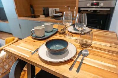 Cuisine ou kitchenette dans l'établissement Confluence - 2e arrondissement Lyon