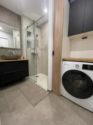 Salle de bains dans l'établissement Charming renovated apartment, 15 min from Lyon