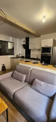 Cuisine ou kitchenette dans l'établissement Charmant appartement au cœur du centre historique