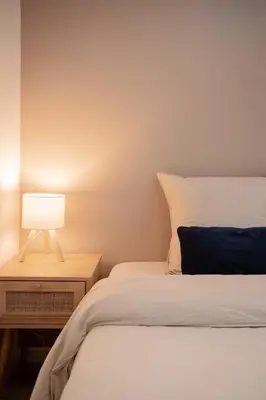 Un ou plusieurs lits dans un hébergement de l'établissement Saint-Fons centre appartement meublé