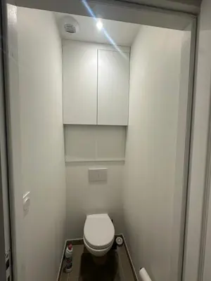 Salle de bains dans l'établissement Magnifique appartement neuf Bellecour