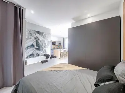 Un ou plusieurs lits dans un hébergement de l'établissement Bubble for two!