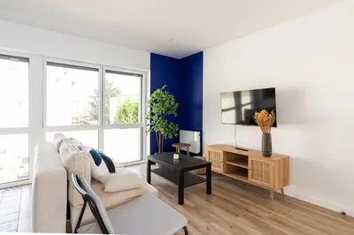 Télévision ou salle de divertissement dans l'établissement Zest Cocooon Villeurbanne