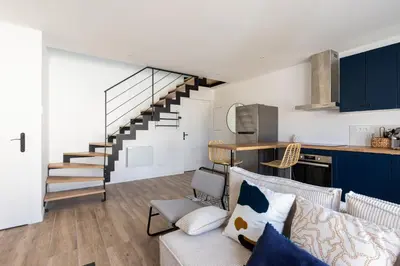 Cuisine ou kitchenette dans l'établissement Zest Cocooon Villeurbanne