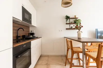 Cuisine ou kitchenette dans l'établissement Zest Boheme Villeurbanne