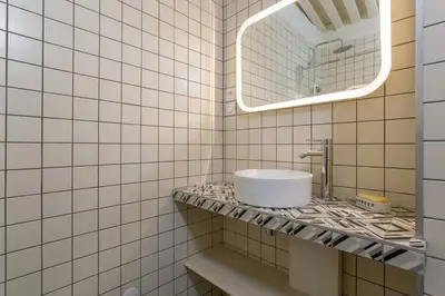Salle de bains dans l'établissement Smartstay Syrah - Centre-ville