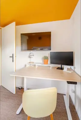 Télévision ou salle de divertissement dans l'établissement Studio Wellness & Détente Cosy