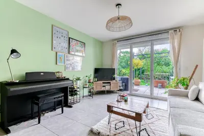 Coin salon dans l'établissement Appartement Florian - Welkeys