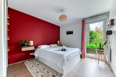 Un ou plusieurs lits dans un hébergement de l'établissement Appartement Florian - Welkeys