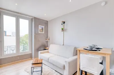 Coin salon dans l'établissement Le calme urbain - Villeurbanne - Proximité Lyon