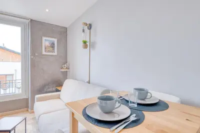 Coin salon dans l'établissement Le calme urbain - Villeurbanne - Proximité Lyon