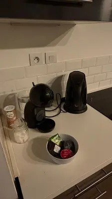 Cuisine ou kitchenette dans l'établissement Le cosy pierre scize