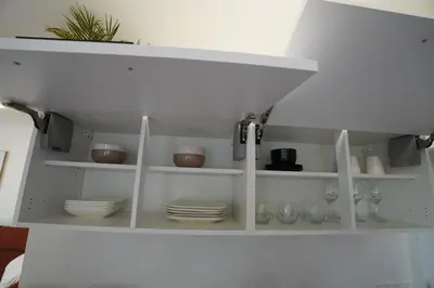 Cuisine ou kitchenette dans l'établissement Studio neuf parking gratuit 15 minutes de Lyon