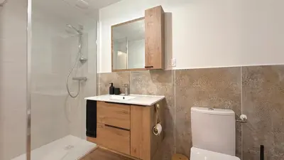 Salle de bains dans l'établissement Terazzoli
