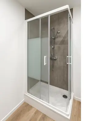 Salle de bains dans l'établissement Escapade Lyonnaise - Studio proche Gare & Doua