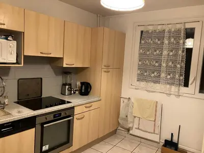 Cuisine ou kitchenette dans l'établissement Le Nazareth