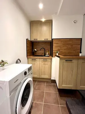Cuisine ou kitchenette dans l'établissement T3 urbain à 15 min de Lyon
