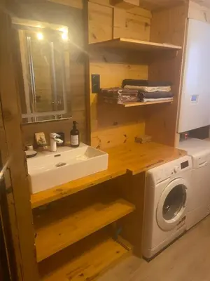Cuisine ou kitchenette dans l'établissement Chez Nico