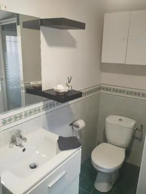 Salle de bains dans l'établissement Colombine