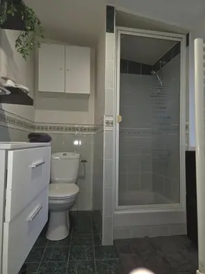 Salle de bains dans l'établissement Colombine