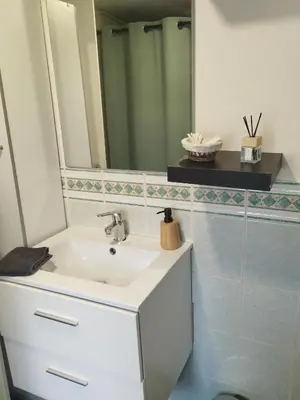 Salle de bains dans l'établissement Colombine
