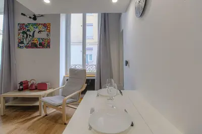 Coin salon dans l'établissement Cosy et Charmant 5min métro Gare Oullins