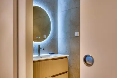 Salle de bains dans l'établissement La Parenthèse - T2 calme et climatisé