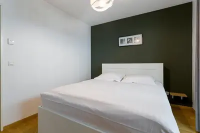 Un ou plusieurs lits dans un hébergement de l'établissement Hamac Suites - Le confluence terrasse -4pers