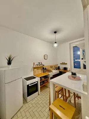 Cuisine ou kitchenette dans l'établissement Le cosy Flachet