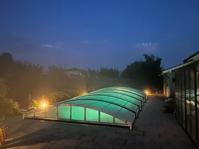 Plan de l'établissement Logement climatisé, piscine, 4 personnes