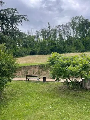 Plan de l'établissement 150m2 à 15min de lyon - parc avec piscine et pétanque