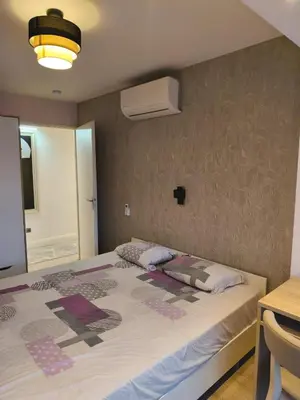 Un ou plusieurs lits dans un hébergement de l'établissement Villa - piscine sans vis à vis